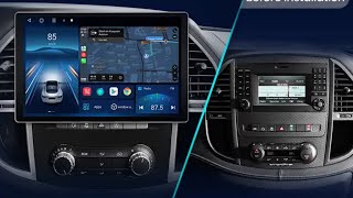 Mercedes Vito W447 2018 installation autoradio Android Radio 2K 131 8Core 6Gb Ram 20152021 Junsun [upl. by Minne]