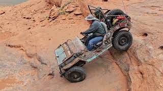 Grampas Jeep and a YJ wheel Sand Hollow Trails [upl. by Darian156]