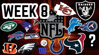 FULL NFL WEEK 8 Picks and Predictions 2024 [upl. by Lanna190]