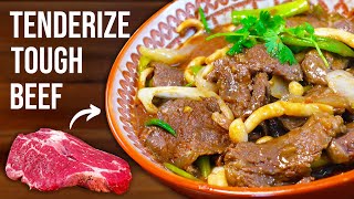 Secrets To Making TENDER Beef Stir Fry 💯 Velveting Beef [upl. by Florella]