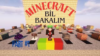 HİLE YAPMA   Minecraft Bil Bakalım  Part 1 funnymoments minecraft gaming minecraftitems [upl. by Avihs]