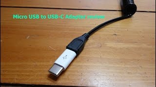 Micro USB to USB C Adapter review [upl. by Tera]