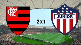 Gols  Flamengo 2 x 1 Junior BarranquillaCOL  Copa SulAmericana  Globo HD [upl. by Ynnelg502]