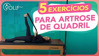 5 Melhores exercícios para tratamento de Artrose de Quadril [upl. by Sateia]