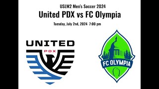 USL2 Mens Soccer United PDX vs Ballard FC 2024 [upl. by Kele]