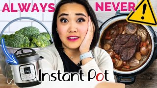 Top 10 things I ALWAYS and NEVER make in the Instant Pot [upl. by Ettenirt749]