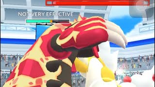 Volt SwitchThunder Mega Ampharos Solo 1v1 Primal Groudon Clear pokemongo solo megaampharos [upl. by Jena]