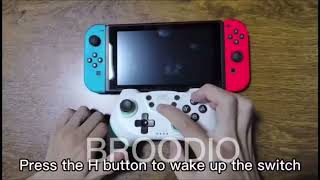 BROODIO Compatible Nintendo Switch Controller Wireless Bluetooth [upl. by Llemart]