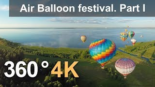 360° The Golden Ring of Russia AirBalloon Festival Part I 4К aerial video [upl. by Absa]