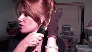 Deep waves tutorial with curling iron medium long thick coarse hair [upl. by Quartet]