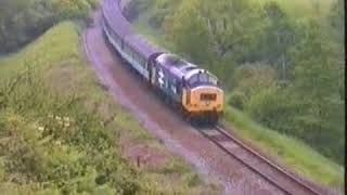 Multi Coloured Class 37s on the CardiffBristol to Weymouths 19921994 [upl. by Chiarra419]