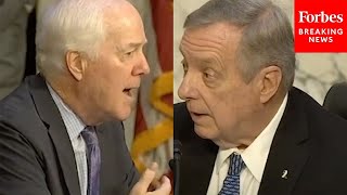 Cornyn Issues Warning To Durbin About Impeachment Process Going Forward After Mayorkas Dismissal [upl. by Yemiaj]