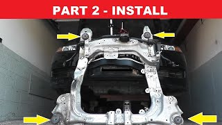 How To Install A Crossmember or Subframe with Basic Tools Part 2 [upl. by Aimerej]