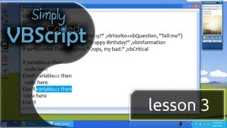 VBScript Basics Part 3  If  ElseIf  Else  Then Statements [upl. by Hartfield]
