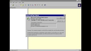 Microsoft FrontPage 97 in 1996 [upl. by Emerej]