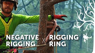 Negative rigging basics  X Rigging Ring howto  Arborist tree climber Tutorials [upl. by Seitz851]