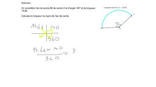 calcul du rayon dun arc de cercle [upl. by Melinde805]