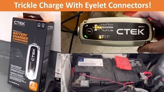 How To Trickle Charge Mercedes Benz Connecting Directly To Battery W Eyelet Connectors [upl. by Malachi]