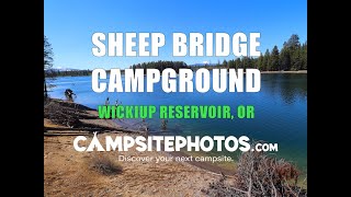 Sheep Bridge Campground  Wickiup Reservoir OR [upl. by Kissel]