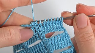 Beautiful Unique STITCH PATTERN3 Variations in Video TutorialSuper Crochet StitchHow to Crochet [upl. by Ivah]