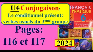 conjugaison Le conditionnel présent des verbes usuels du 3ème groupe quot Français pratiquequot  6ème AP [upl. by Ayeki]