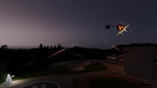 Su35S amp MiG29 vs CIWS Russian fighters were shot down by antiaircraft guns Military Sim [upl. by Ardnuhsal]