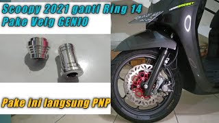 CARA MUDAH SCOOPY GANTI RING 14 APA AJA YANG DI PERLUKAN🤔 [upl. by Noni469]