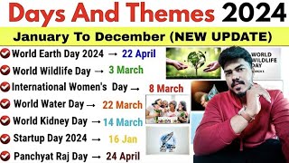 Important National amp International Days and Themes 2024  JANUARY  DECEMBER 2024  RHT LTR PRELIM [upl. by Gonnella]