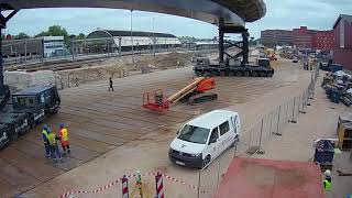 Timelapse opvijzelen en inrijden Busbrug Zwolle [upl. by Flin]