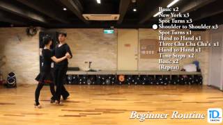 Cha Cha Cha Beginner Routine [upl. by Hessler]