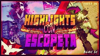 EL MEJOR HIGHLIGHTS CON ESCOPETA EN FREE FIRE SOLO KILLS CON HEADSHOT EN FREE FIRE—bloqSC [upl. by Libbi]