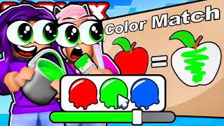 Can we Match the Colors 🎨  Roblox [upl. by Goodkin]