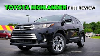 2019 Toyota Highlander FULL REVIEW  The ThreeRow Sales King [upl. by Nahraf]