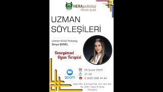 Deneyimsel Oyun Terapisi  Uzman Klinik Psikolog Derya ŞENEL [upl. by Earised]