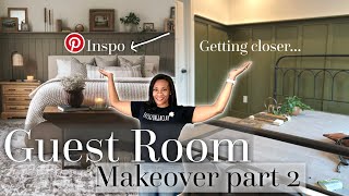 2024 Guest Room Makeover Part 2  Vintage Pinterest Worthy Design  House to Home Update [upl. by Enirual252]