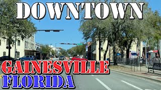 Gainesville  Florida  4K Downtown Drive [upl. by Nnaid]