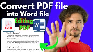 How to Edit PDF File in MS Word  Convert PDF to Wordpdf ko word me kaise convert kare [upl. by Wyne]