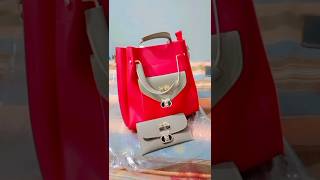 Unboxing Beautiful RED Bag 🛍️ ❤️unboxingvideoredbagbeatiful👀youtubeshortsshortsvideobag [upl. by Yzus968]