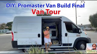 DIY Promaster Van Build Final  Van Tour [upl. by Gunilla]