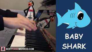 BABY SHARK  by Pinkfong Piano Cover by Amosdoll [upl. by Sylas605]