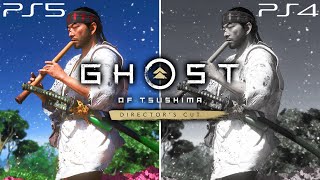 Ghost of Tsushima Directors Cut PS5 VS PS4 Pro  Confronto [upl. by Harim]