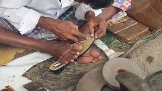 DIY chappal extra protection stitching [upl. by Lynnett393]