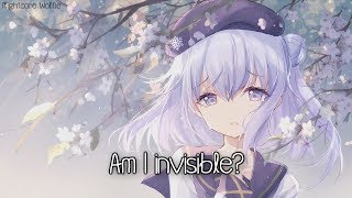 Nightcore  Invisible  Lyrics [upl. by Sregor]