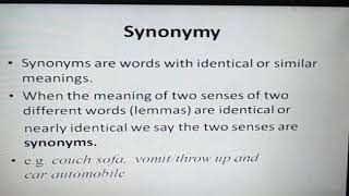 NLP Relation between lexemes and their senses [upl. by Eirol]