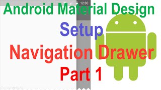 218 Android Navigation Drawer Tutorial Part 1 [upl. by Yecnay]