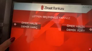 Ziraat Bankası ATMden Üniversite Harcı Yatırma [upl. by Paxon]