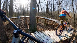 The BEST trails in Bentonville  Mountain Biking Coler Preserve in Arkansas [upl. by Honorine]