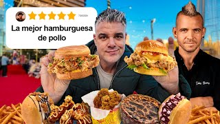 PROBANDO TODA LA CARTA de DABIZ MUÑOZ LAS HAMBURGUESAS MÁS CARAS DE MI VIDA [upl. by Irtimd]