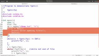 fputc and fgetc  Module 5  EST 102 Programming in C [upl. by Ecienaj13]