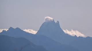 vue du pic du midi au village les Pyrénées Atlantiques 64☀️🌄🦅🌄☀️le 24  11  2024☀️🌄🦅🌄☀️ [upl. by Annadiane]